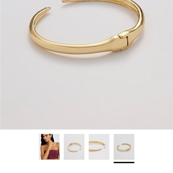 Gold Cuff Bracelet - Picture 4 of 5